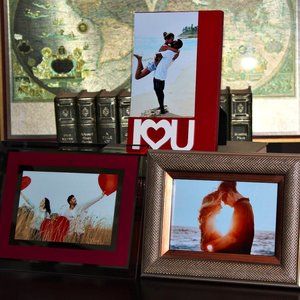 Lot of 3 Vintage Photo Frames | Unique 4x6 Picture Frames | Burnes of Boston